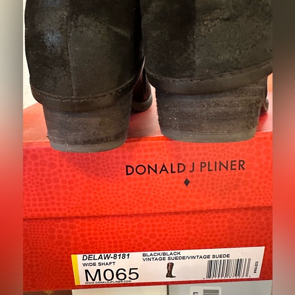 Donald J Pliner suede & leather knee high boot - Picture 6 of 6